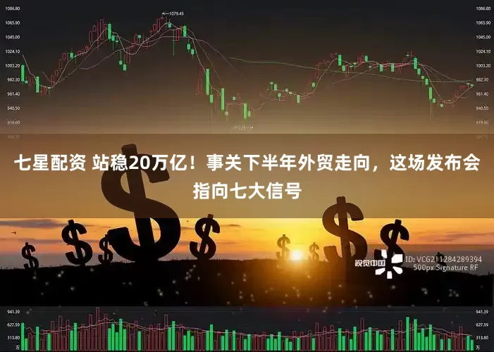七星配资 站稳20万亿！事关下半年外贸走向，这场发布会指向七大信号